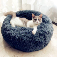 Load image into Gallery viewer, Round Plush Cat Bed
